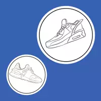 Vorschau - Mal- und Bastelvorlagen - Sneaker Design Coloring Pages pack 1 - Seite 3