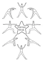 Vorschau - Mal- und Bastelvorlagen - ⭐️Yoga🌟Sternengruß💫 - Seite 2