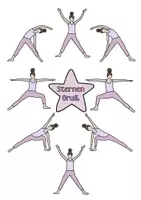 Vorschau - Mal- und Bastelvorlagen - ⭐️Yoga🌟Sternengruß💫 - Seite 1