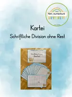 Vorschau - Stationenlernen - Materialpaket Kartei schriftliche Division - Seite 1