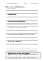 Vorschau - Arbeitsblätter - AB mit Fragen zum Thema "Kristalle" + Lösungsblatt + Mindmap + Infografik - Deckblatt