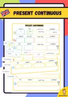 Vista previa - Unidades / Secuencias / Situaciones de Aprendizaje - Present continuous activity. Grammar in English - Portada