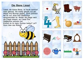 Vorschau - Arbeitsblätter - Lesespaziergang Basisgraphem ie - Seite 1