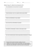 Vorschau - Arbeitsblätter - AB mit Fragen zum Thema "Küchenkräuter" + Lösungsblatt + Mindmap + Infografik - Deckblatt