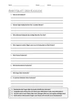 Vorschau - Arbeitsblätter - AB mit Fragen zum Thema "Kuckuck" + Lösungsblatt + Infografik - Deckblatt