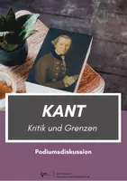 Vorschau - Stundenentwürfe - Immanuel Kant - Kritik und Grenzen Podiumsdiskussion (9) - Deckblatt