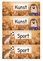 Vorschau - Mal- und Bastelvorlagen - Igelklasse - Tagestransparenz (Stundenplan) - Seite 3