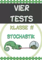 Vorschau - Test - Vier Tests (inkl. Lösungen) - Klasse 11 (Stochastik) - Deckblatt
