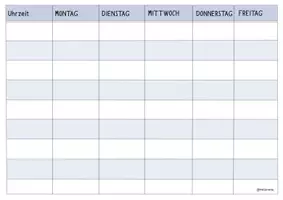 Vorschau - Anderer Materialtyp - Stundenplan - Wale/blau - Seite 1