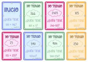 Vista previa - Juegos / Gamificación - YO TENGO, TU TIENES-cálculo mental - Portada