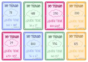 Vista previa - Juegos / Gamificación - YO TENGO, TU TIENES-cálculo mental - página 1