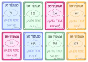 Vista previa - Juegos / Gamificación - YO TENGO, TU TIENES-cálculo mental - página 2