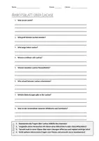 Vorschau - Arbeitsblätter - AB mit Fragen zum Thema "Lachse" + Lösungsblatt + Infografik - Deckblatt