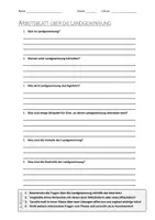 Vorschau - Arbeitsblätter - AB mit Fragen zum Thema "Landgewinnung" + Lösungsblatt + Infografik - Deckblatt