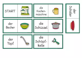 Vorschau - Spiele - In der Küche - Legespiel DAZ - Seite 1