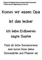 Vorschau - Arbeitsblätter - Zeichensetzung Einstieg - Seite 1