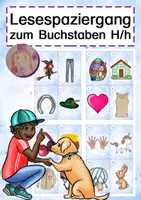 Vorschau - Arbeitsblätter - Lesespaziergang H - Deckblatt