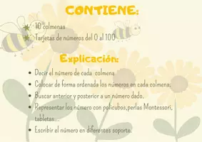 Vista previa - Refuerzo / NEE / Materiales de apoyo - LAS ABEJAS - ABN: Familia de números. - página 2