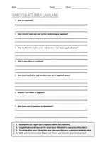 Vorschau - Arbeitsblätter - AB mit Fragen zum Thema "Lappland" + Lösungsblatt + Infografik - Deckblatt