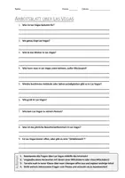 Vorschau - Arbeitsblätter - Lernplakat + AB mit Fragen zum Thema "Las Vegas" + Lösungsblatt + Infografik - Seite 1