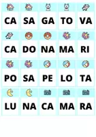 Vista previa - Tarjetas / Manipulativos - CONSCIENCIA FONOLÓGICA (Tarjetas con imagenes y letras) - página 2