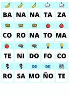 Vista previa - Tarjetas / Manipulativos - CONSCIENCIA FONOLÓGICA (Tarjetas con imagenes y letras) - página 3