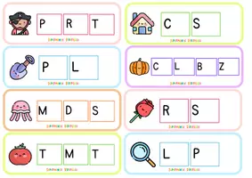 Vista previa - Tarjetas / Manipulativos - TRABAJAR VOCALES Y CONSONANTES pdf - página 3