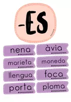 Vista previa - Tarjetas / Manipulativos - Els plurals -s/-es - página 3