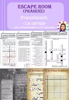 Vorschau - Mal- und Bastelvorlagen - Escape Room/ La salle d'évasion Französisch - la cavale - für Präsenzunterricht, inkl. ABs - Deckblatt