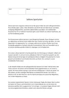 Vorschau - Arbeitsblätter - Seltene Sportarten - Deckblatt