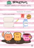 Vista previa - Juegos / Gamificación - BREAKFAST. present continuous+ present simple - página 3
