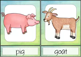 Vorschau - Präsentationen/Tafelbilder - farm animals: Flashcards - Seite 3