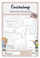 Vorschau - Stundenentwürfe - Einschulung Endlich Schulkind Erste Schulwoche - Deckblatt
