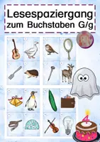 Vorschau - Arbeitsblätter - Lesespaziergang G - Deckblatt