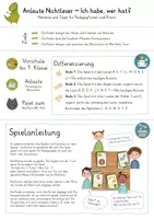Vorschau - Spiele - Ich habe, wer hat - Anlaute - Nichtleser - Seite 1