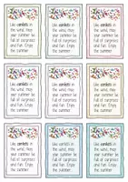 Vorschau - Mal- und Bastelvorlagen - Summer Greetings - Bubbles and Confetti / Geschenk Englischunterricht - Seite 3
