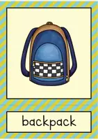 Vista previa - Tarjetas / Manipulativos - School Objects: Flash Cards // 41 Tarjetas con imágenes (inglés) - página 3