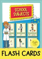Vista previa - Refuerzo / NEE / Materiales de apoyo - School Subjects Flash Cards // Las asignaturas: tarjetas con imágenes (inglés) - Portada