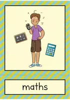Vorschau - Fördermaterial/Inklusion - School Subjects Flash Cards | Schulfächer Bildkarten Englisch - Seite 3