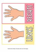 Vorschau - Bildkarten - Classroom Management: Links Rechts Plakat / Klassenraum Deko RETRO - Seite 2