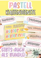 Vorschau - Poster - MEGA Klassenraum Deko Paket in PASTELL! / Klasse dekorieren / Klassenraum Gestaltung - Seite 1