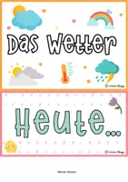 Vorschau - Poster - Classroom Management: Monate, Wochentage, Jahreszeiten Karten / Klassenraum Deko in RETRO - Seite 2