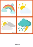 Vorschau - Poster - Classroom Management: Monate, Wochentage, Jahreszeiten Karten / Klassenraum Deko in RETRO - Seite 3