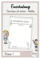 Vorschau - Arbeitsblätter - Einschulung das kann ich schon Mathe - Deckblatt