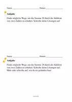 Vorschau - Arbeitsblätter - Offene Sachaufgaben Klasse 2 - zweifach differenziert - Deckblatt