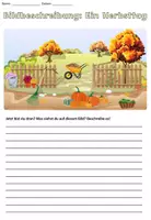Vorschau - Arbeitsblätter - Bildbeschreibung "der Herbst" DaZ / Deutsch - Seite 3