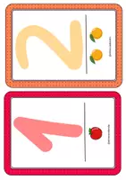 Vista previa - Tarjetas / Manipulativos - ¿RELLENAMOS? NÚMEROS 0-9 (FRUTAS) - página 3