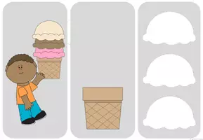 Vorschau - Fördermaterial/Inklusion - Klettmappe: Eis bestellen - Seite 3
