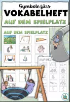 Vorschau - Arbeitsblätter - Symbole fürs Vokabelheft "Auf dem Spielplatz" DaZ / DaF / Deutsch - Deckblatt