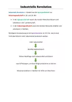 Vorschau - Merkblätter - Merktext Industrielle Revolution - Deckblatt